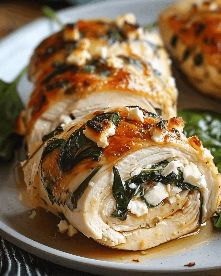 Rolled-Up Chicken with Feta and Spinach is a Must-Try!