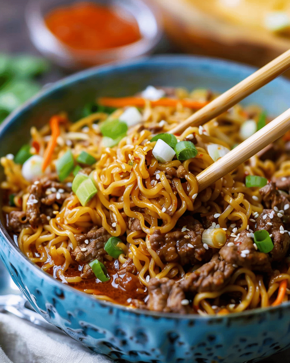 Slow Cooker Beef Ramen