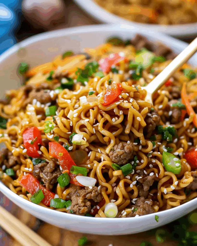 Slow Cooker Beef Ramen