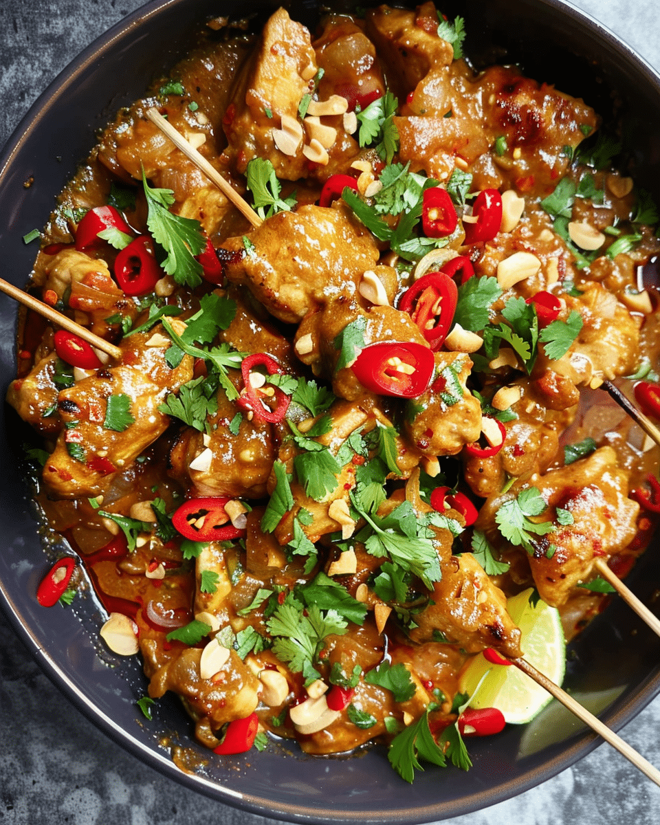 Slow Cooker Chicken Satay {Slow Cooker Fakeaway}