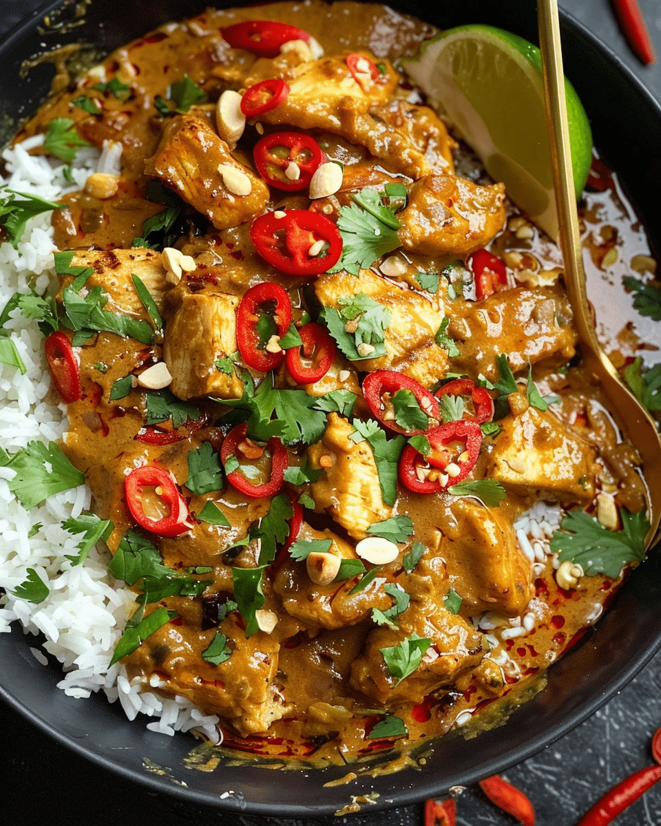 Slow Cooker Chicken Satay {Slow Cooker Fakeaway}