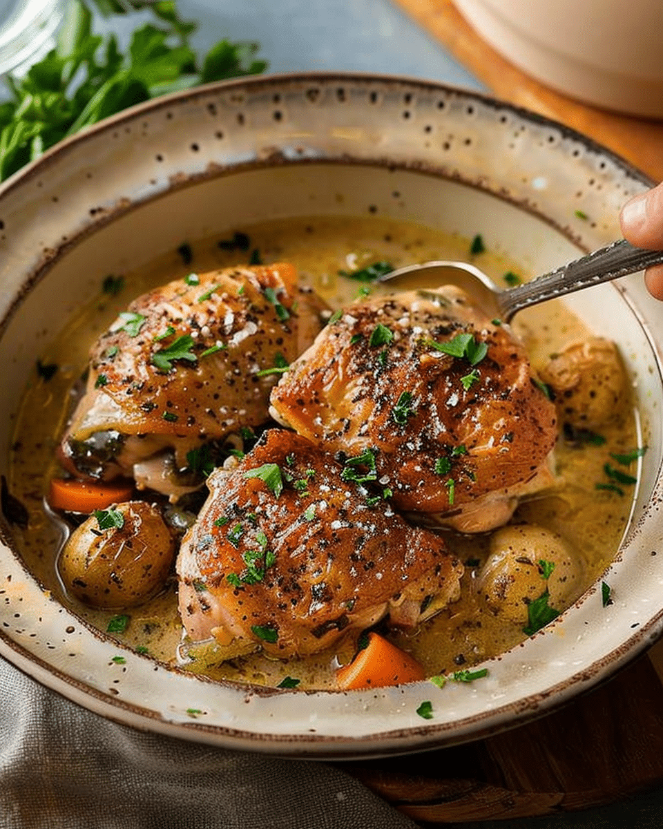 Slow Cooker Chicken Thighs