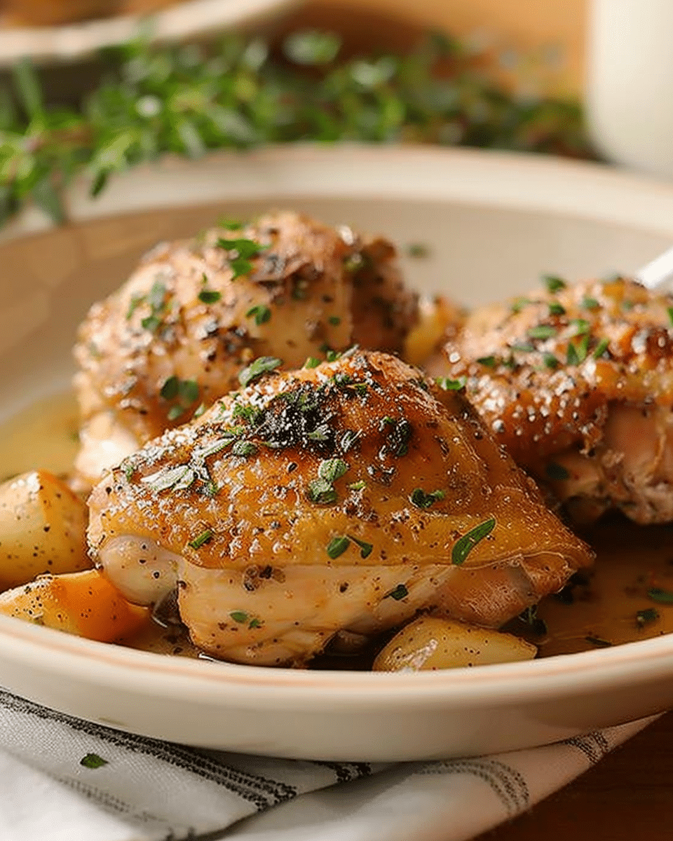 Slow Cooker Chicken Thighs