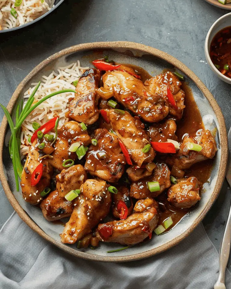 Slow Cooker Salt & Pepper Sticky Chicken