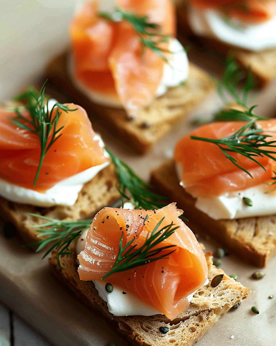 Smoked Salmon Canapés