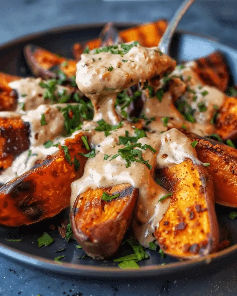 Smoky Roasted Sweet Potatoes with Chipotle Mayo