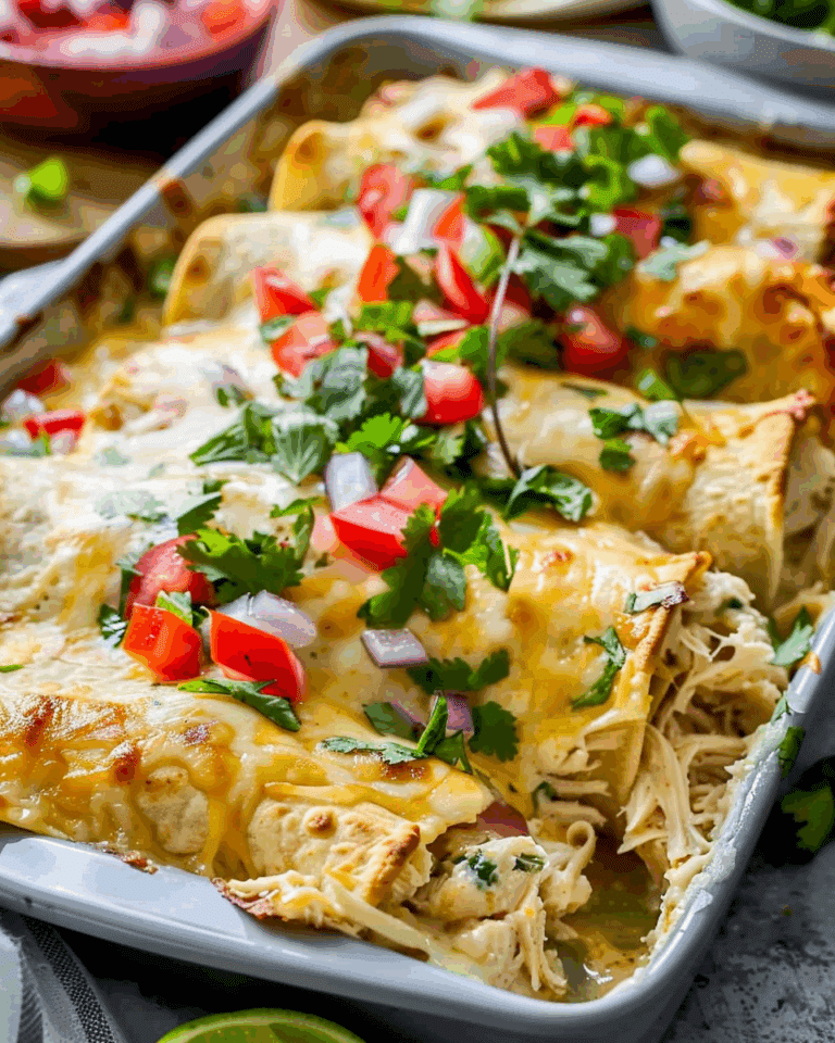 Aunt Shirley’s Creamy Chicken Enchiladas