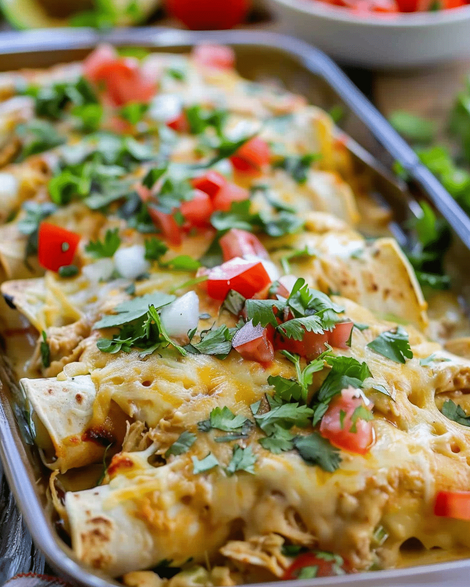 Aunt Shirley’s Creamy Chicken Enchiladas