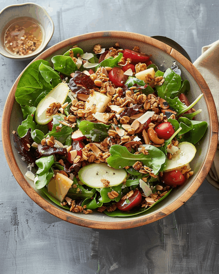 Autumn Salad with Savory Granola