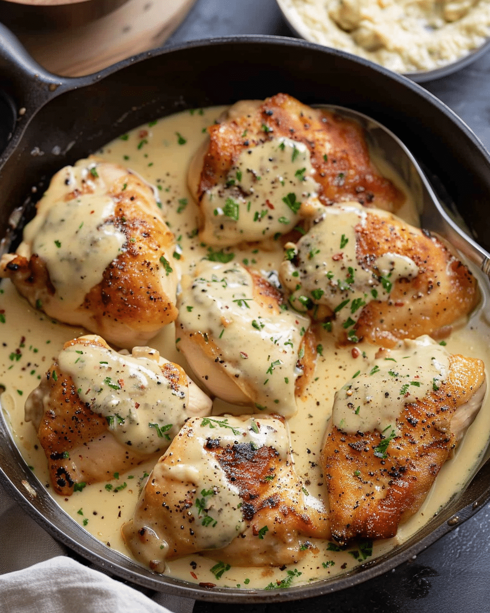 Chicken in Creamy Mustard Sauce