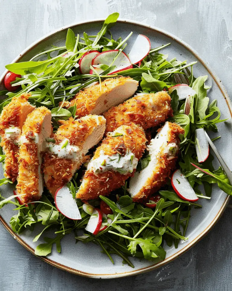 Coconut-Crusted Chicken with Spring Salad