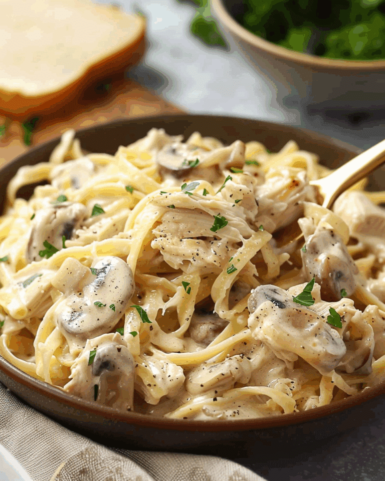 Crockpot Chicken Tetrazzini