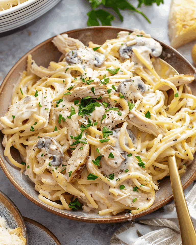 Crockpot Chicken Tetrazzini