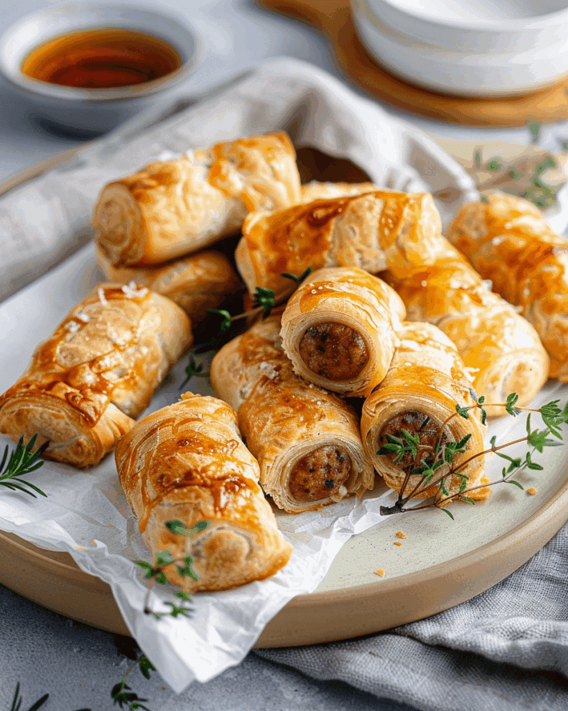 Honey Mustard Chicken Sausage Rolls