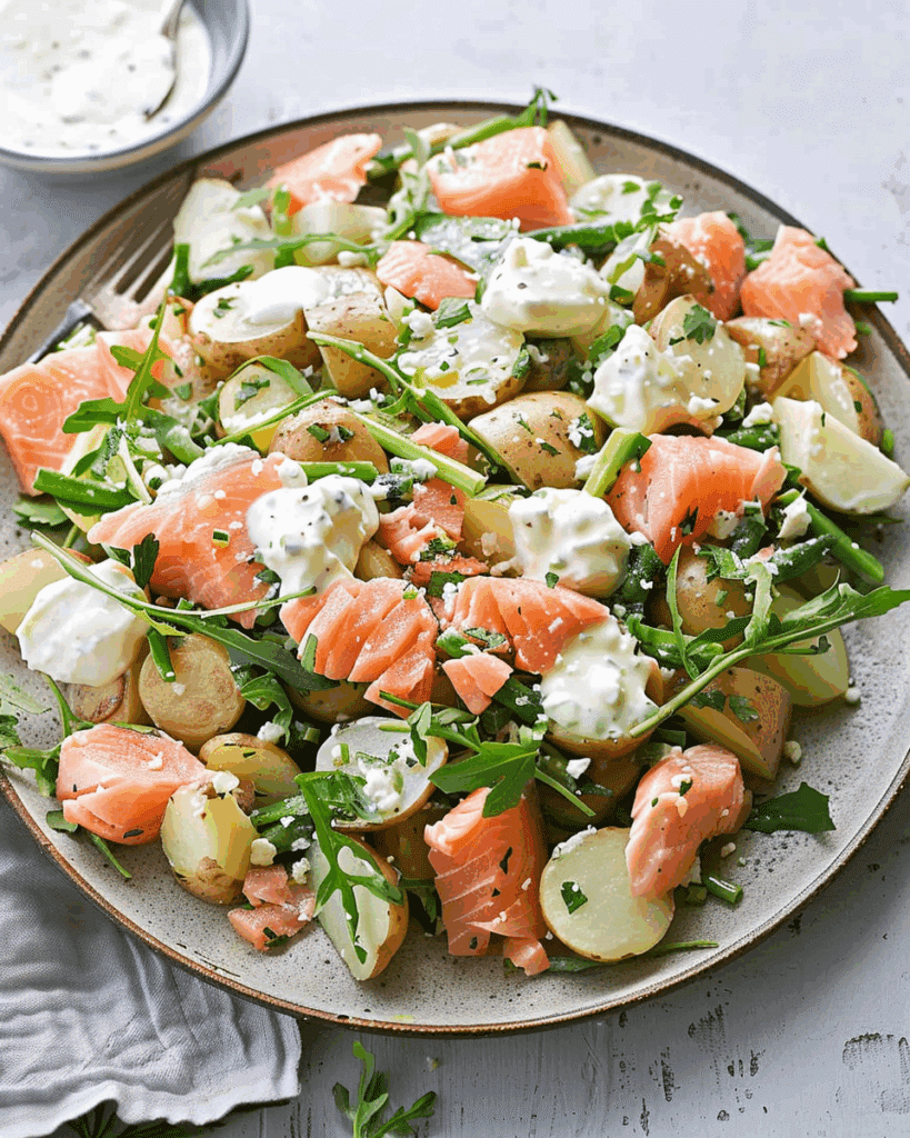 Hot-Smoked Salmon and Potato Salad