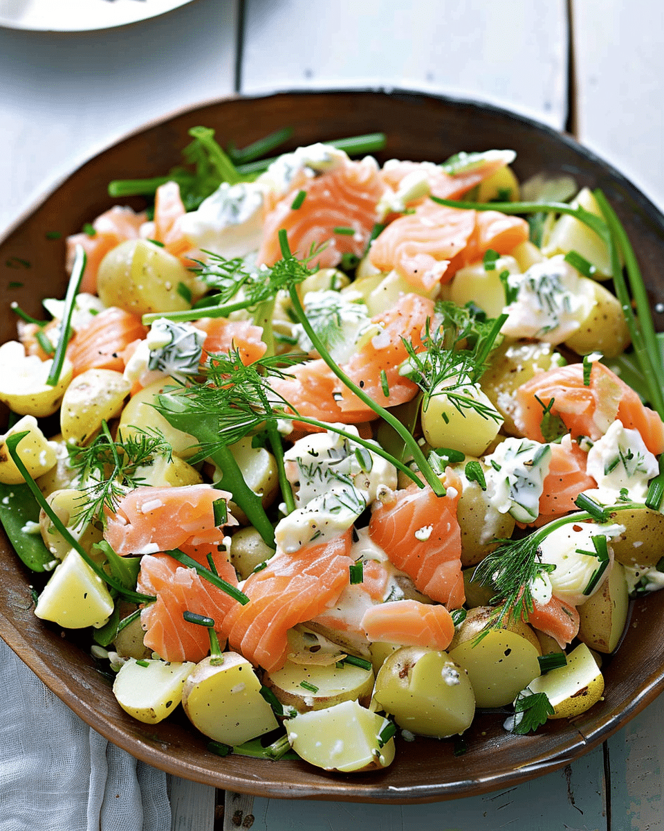 Hot-Smoked Salmon and Potato Salad