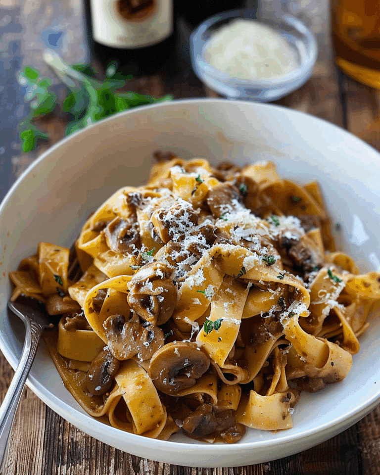 Mushroom Ragù Pappardelle