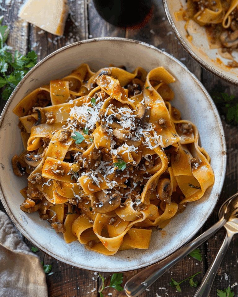 Mushroom Ragù Pappardelle