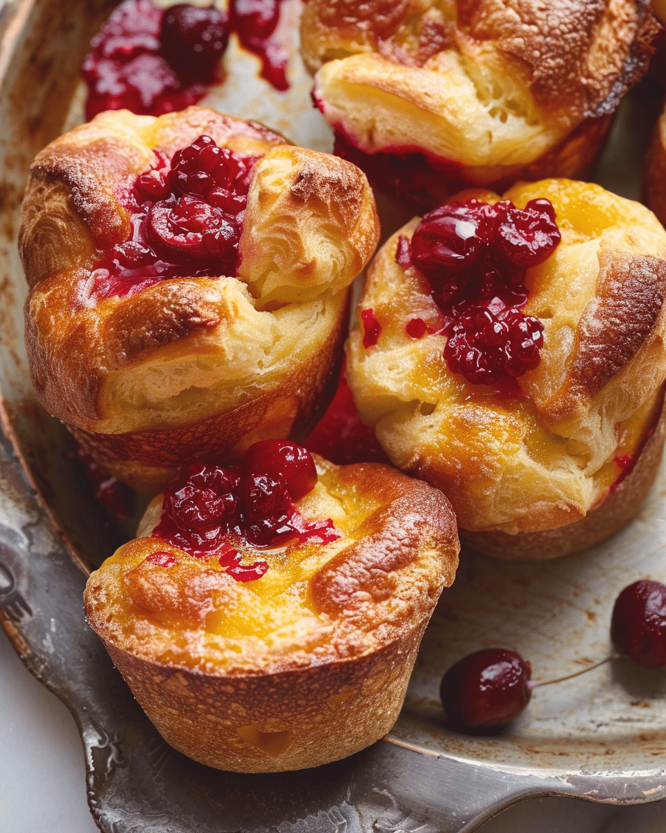 Orange-Cranberry Popovers