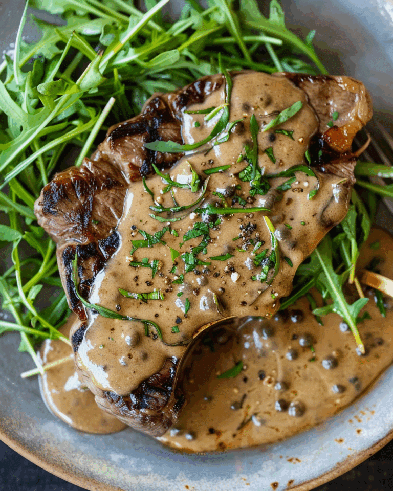 Perfect Steak with Peppercorn Sauce