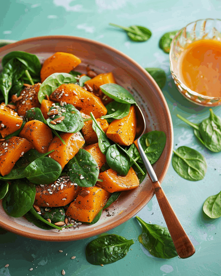 Pumpkin and Spinach Salad