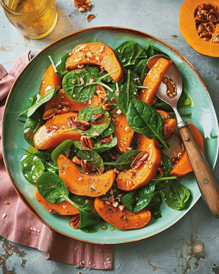 Pumpkin and Spinach Salad