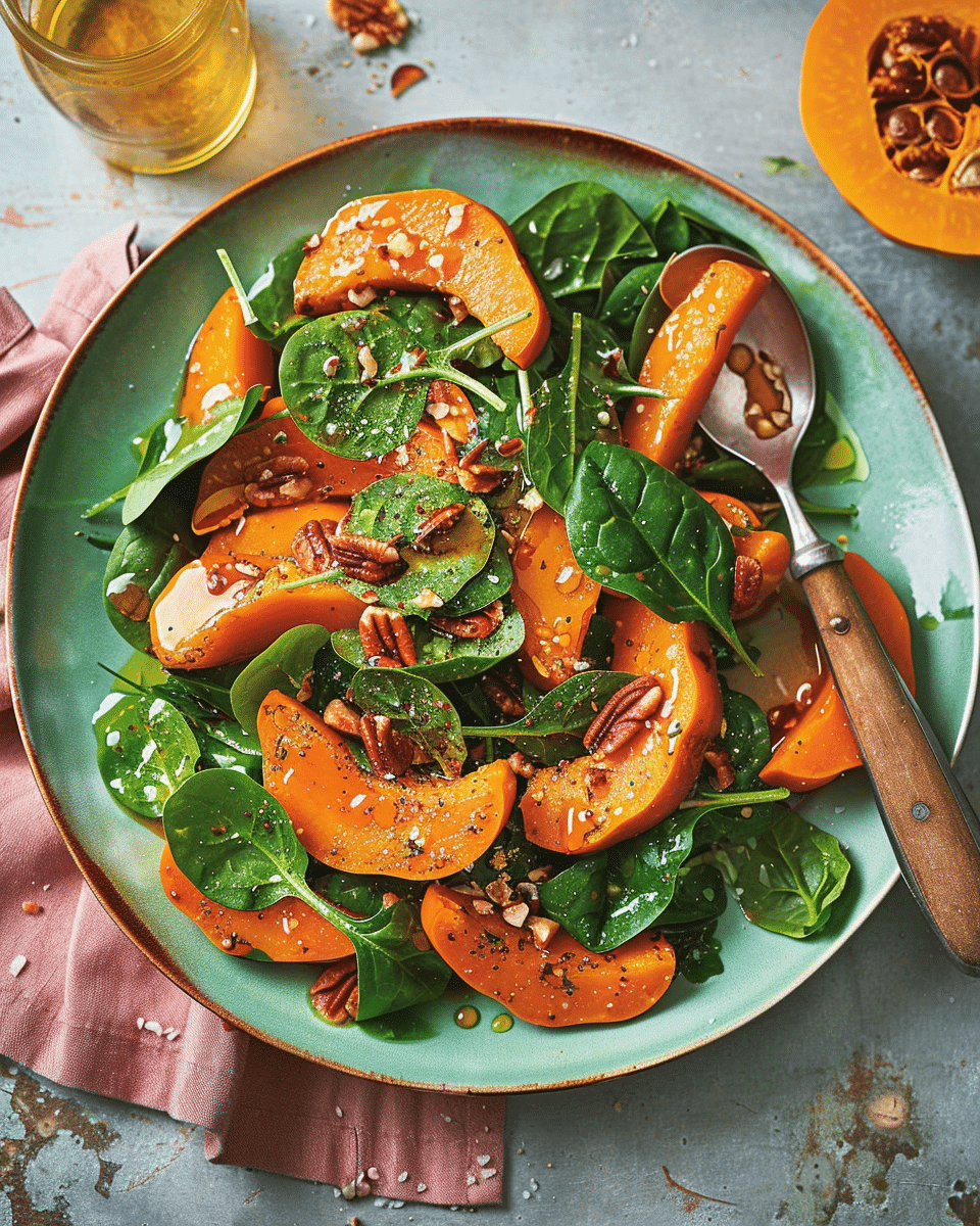 Pumpkin and Spinach Salad