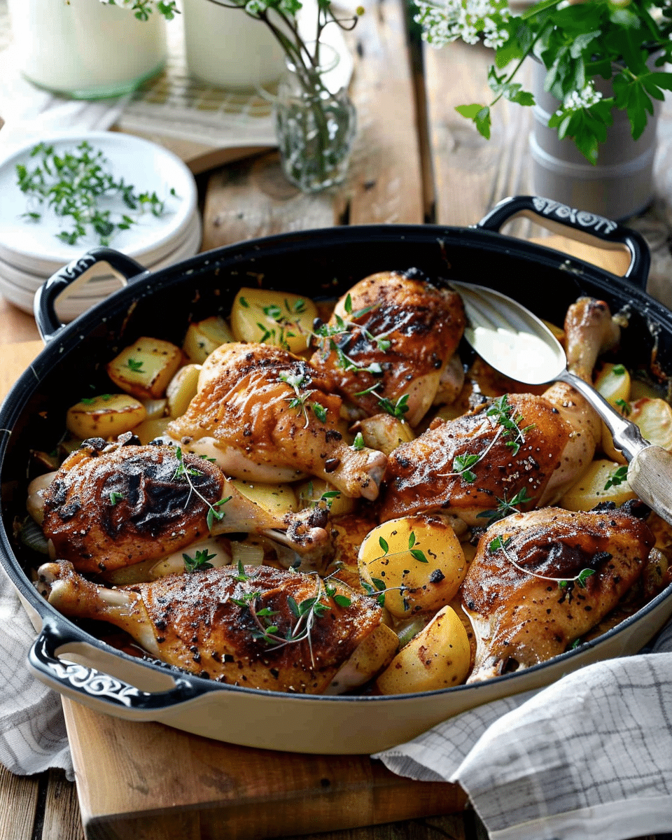 Rotisserie Flavoured Chicken and Potato Bake