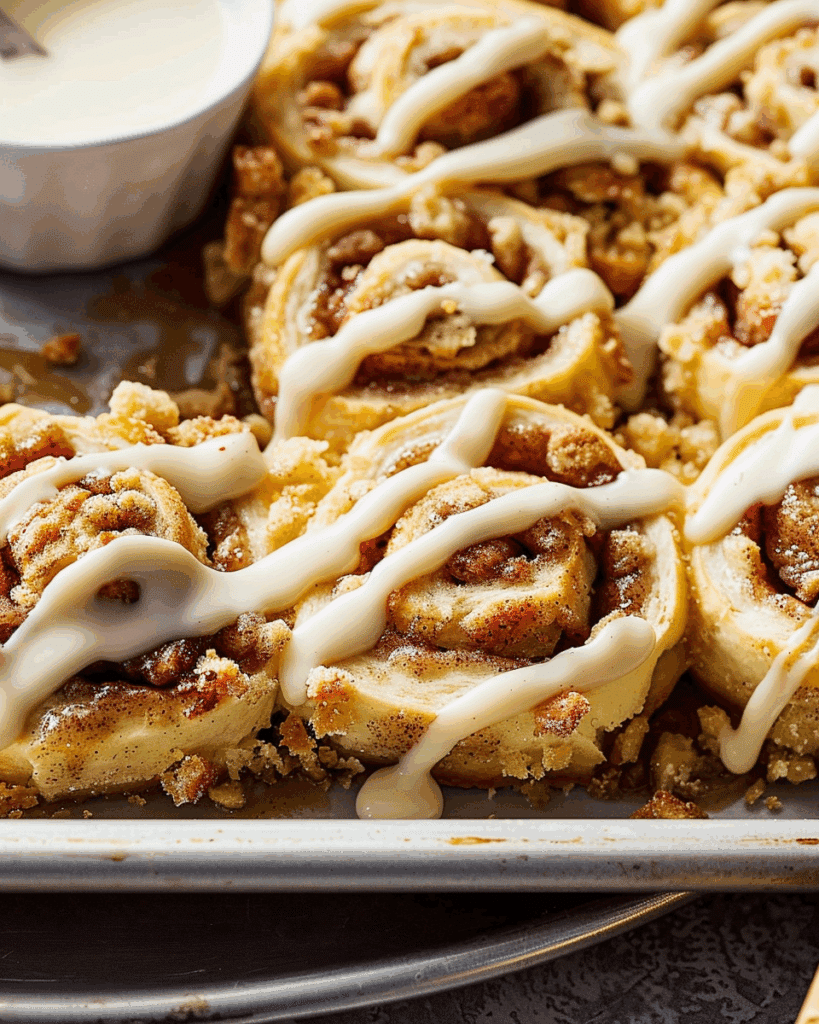 Sheet-Pan Apple Cinnamon Roll Bites
