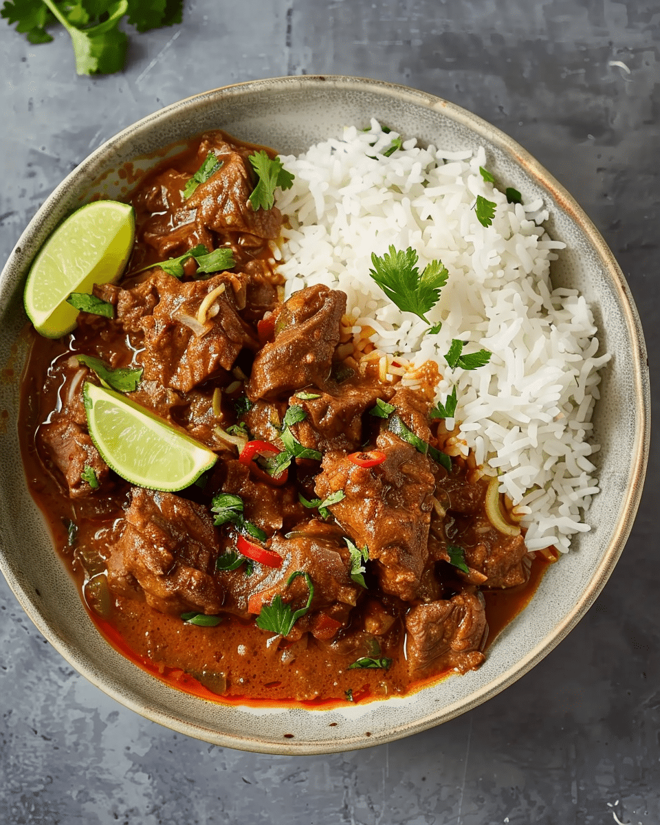 Slow-cooked Coconut Beef Curry