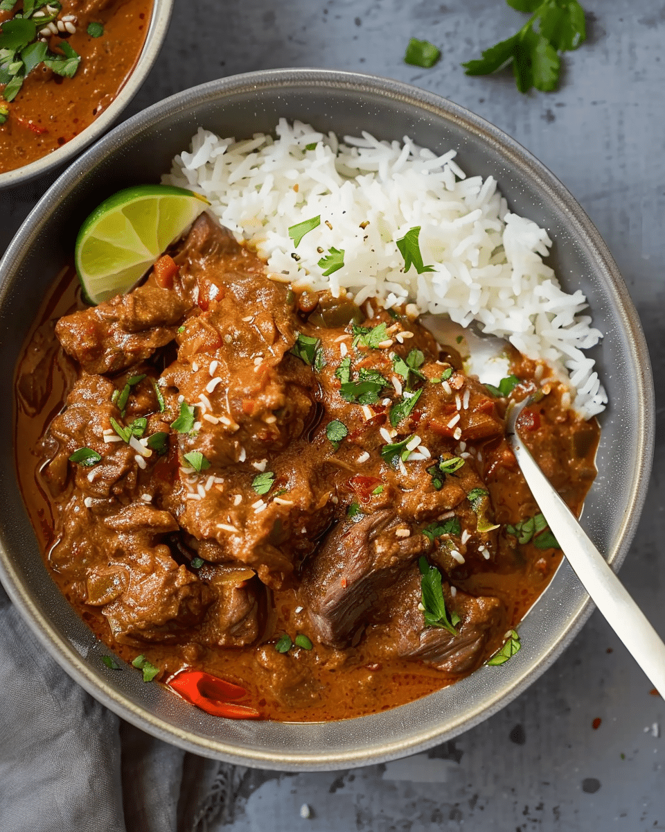 Slow-cooked Coconut Beef Curry