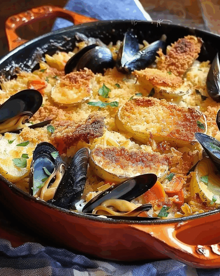 Tiella Recipe (Rice, Potatoes, and Mussels Casserole)