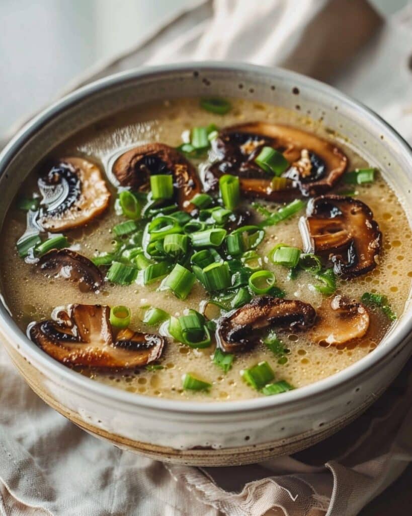 15-Minute Miso Mushroom Soup with Scallions That Heals Your Soul