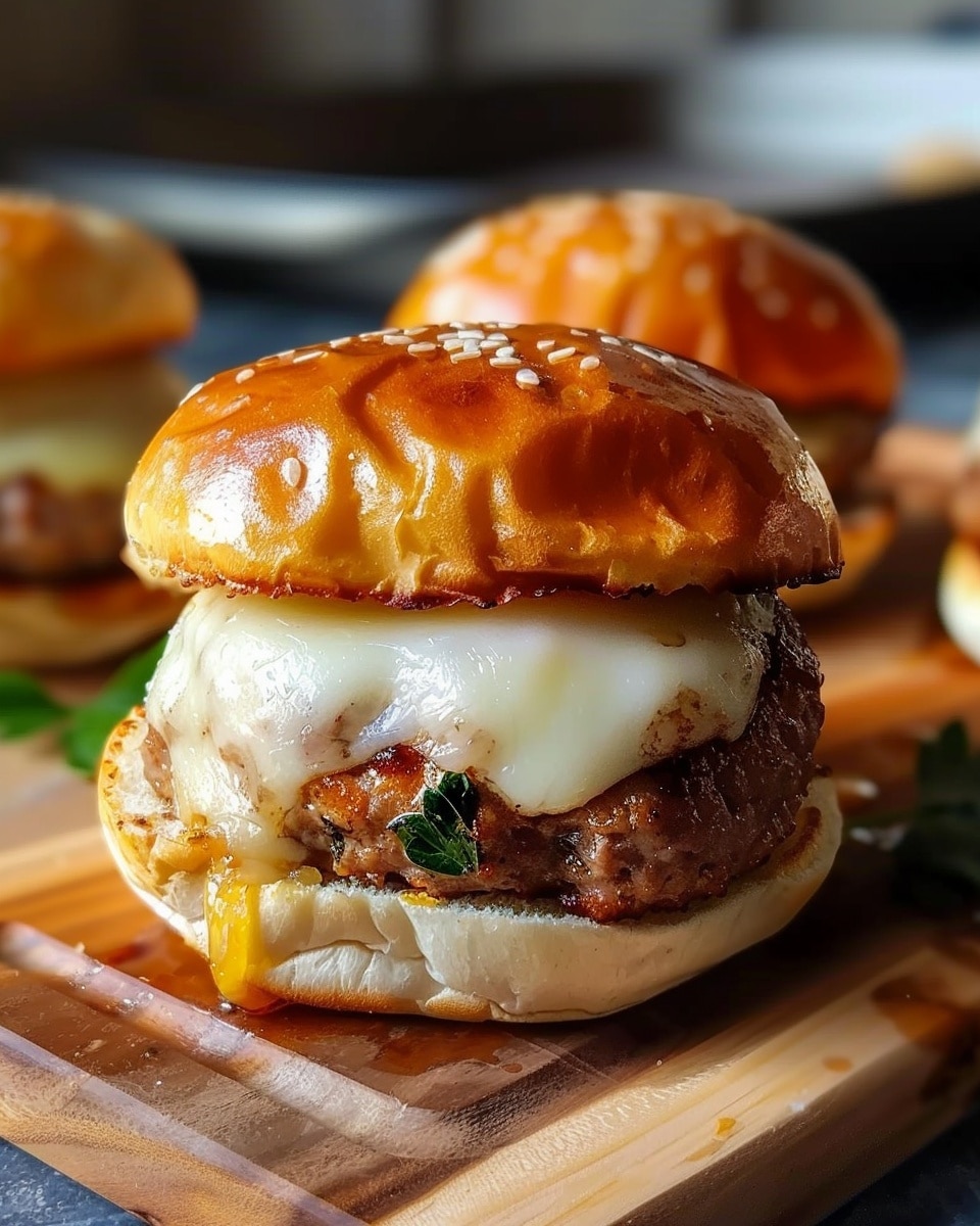 20-Minute Air Fryer Mozzarella-Stuffed Turkey Burgers That Wow