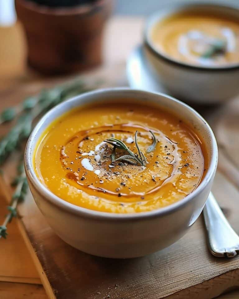 30-Minute Roasted Butternut Squash Soup Comfort Dinner