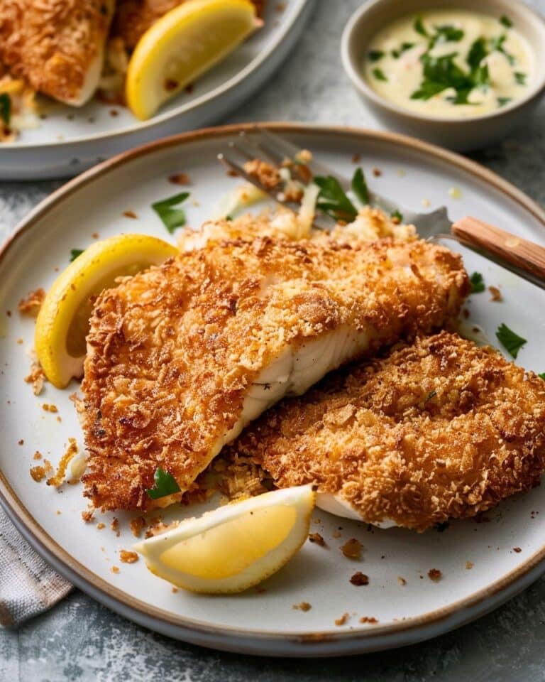Air-Fried Crumbed Fish