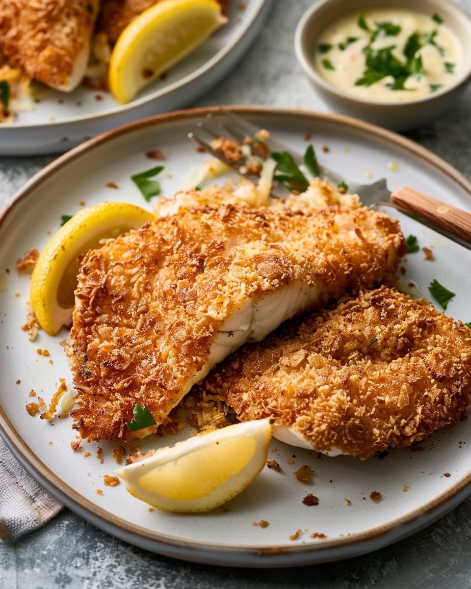 Air-Fried Crumbed Fish