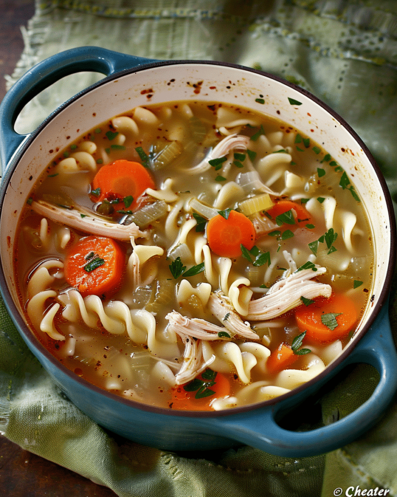 “Cheater” Simple Chicken Noodle Soup