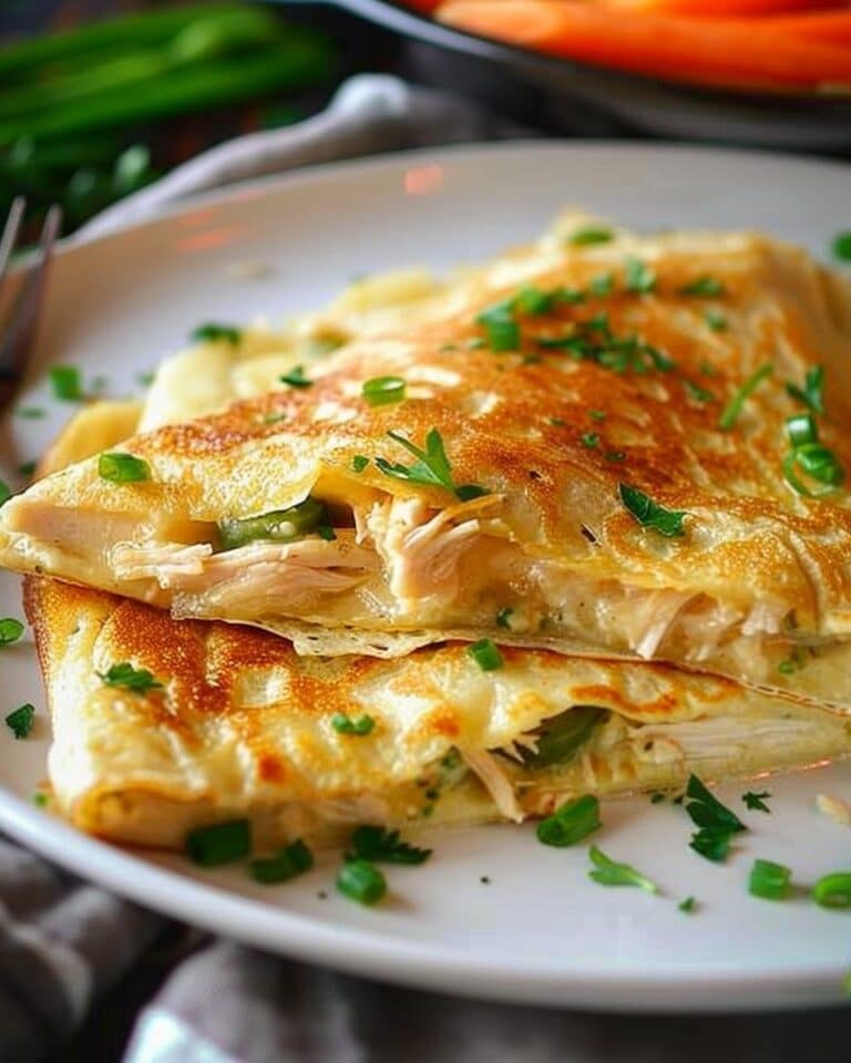 Chicken Crepes with Jalapeño Cheese