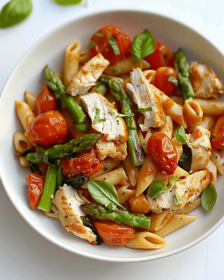 Chicken, Tomato and Asparagus Pasta