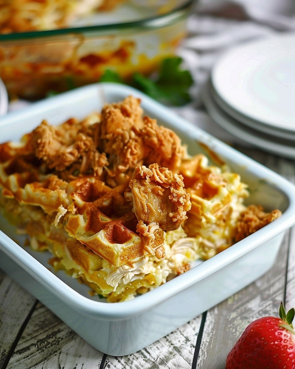 Chicken and Waffle Casserole