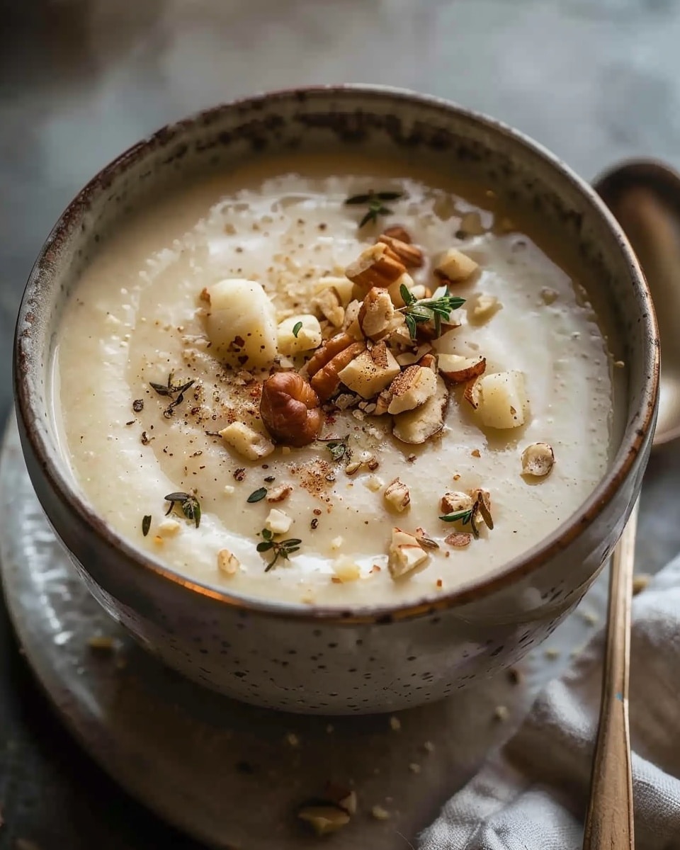 Creamy Celeriac and Hazelnut Soup