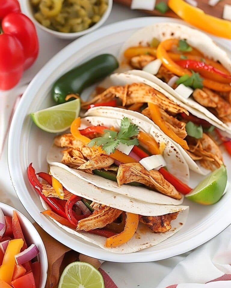 Crockpot Chicken Fajitas