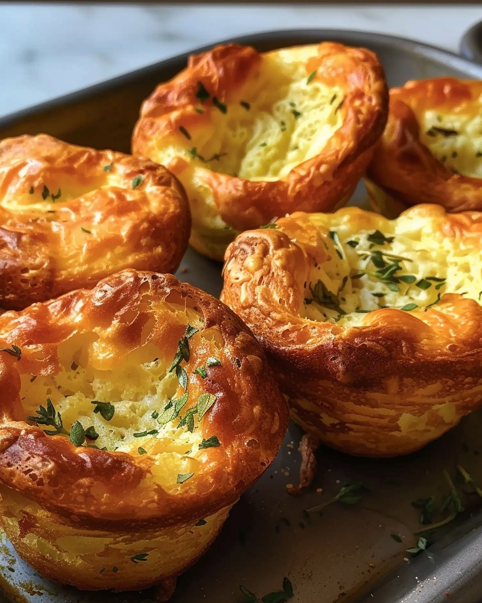 Effortless 10-Minute Cheese and Herb Popovers Recipe for Perfection