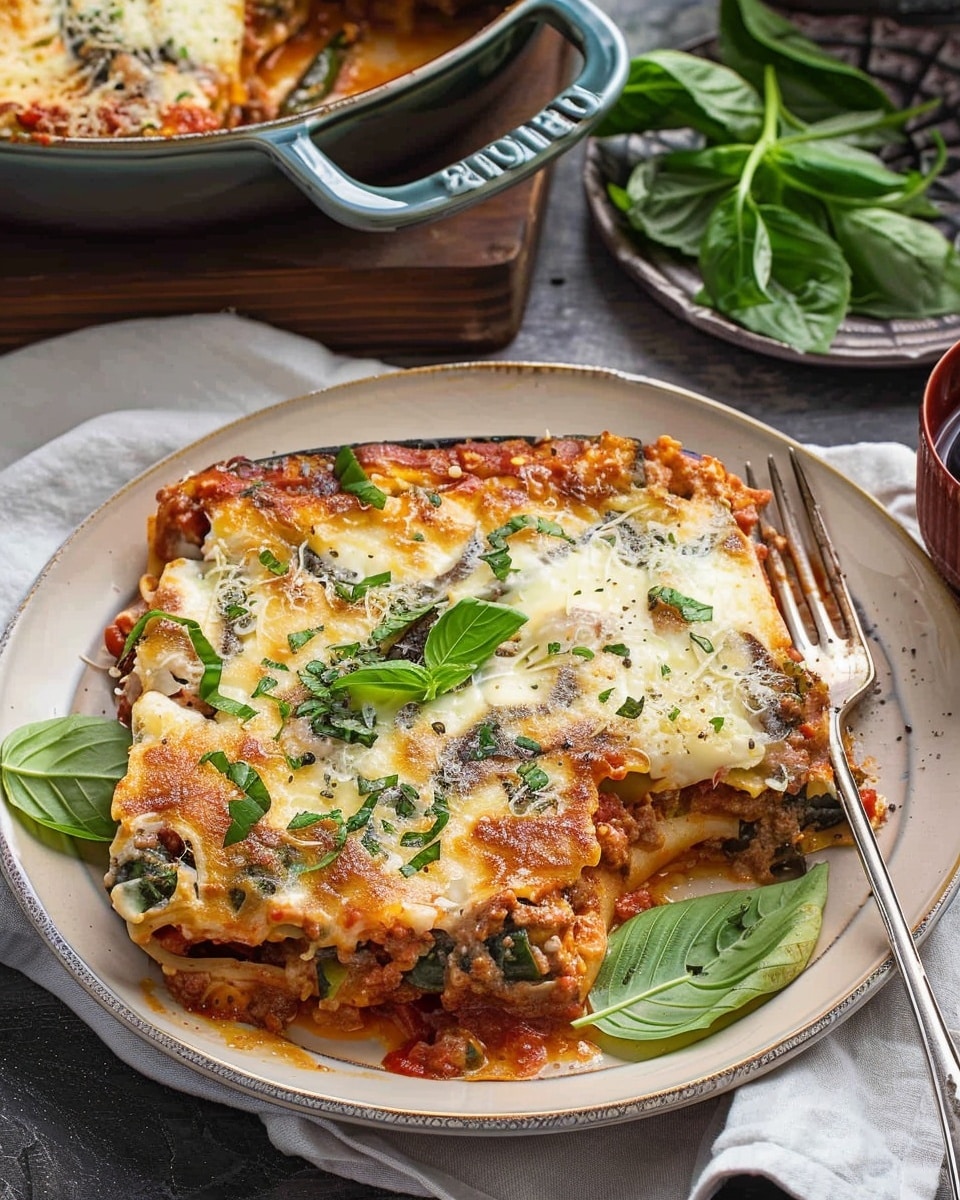 Eggplant Lasagna with Spinach