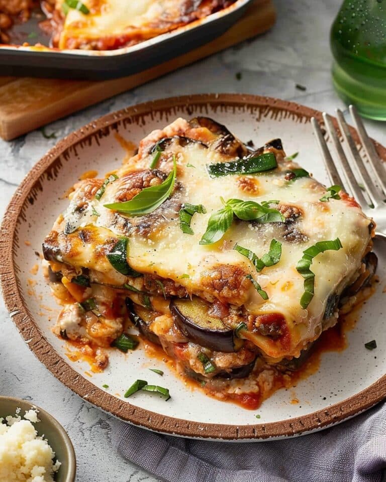 Eggplant Lasagna with Spinach