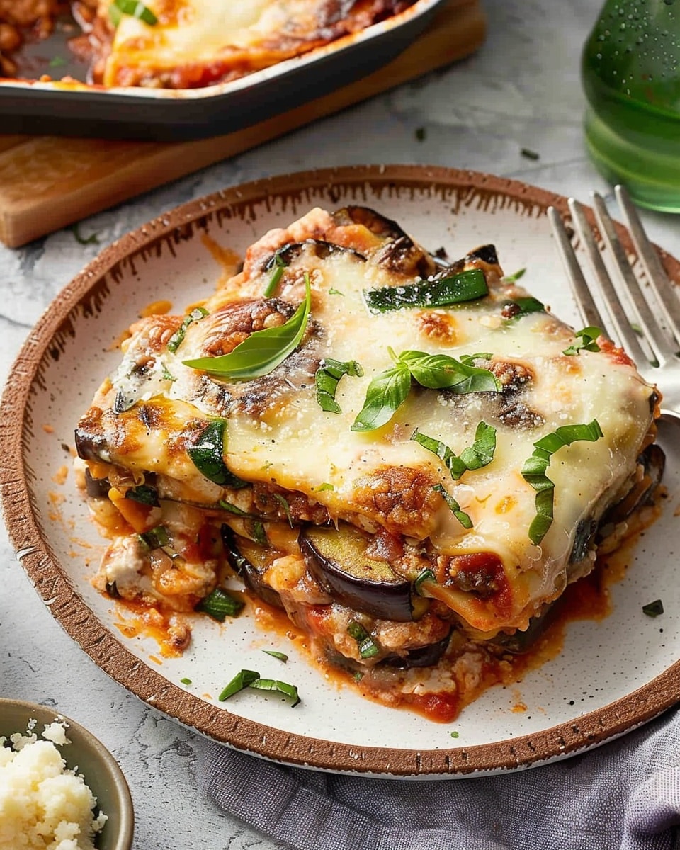 Eggplant Lasagna with Spinach