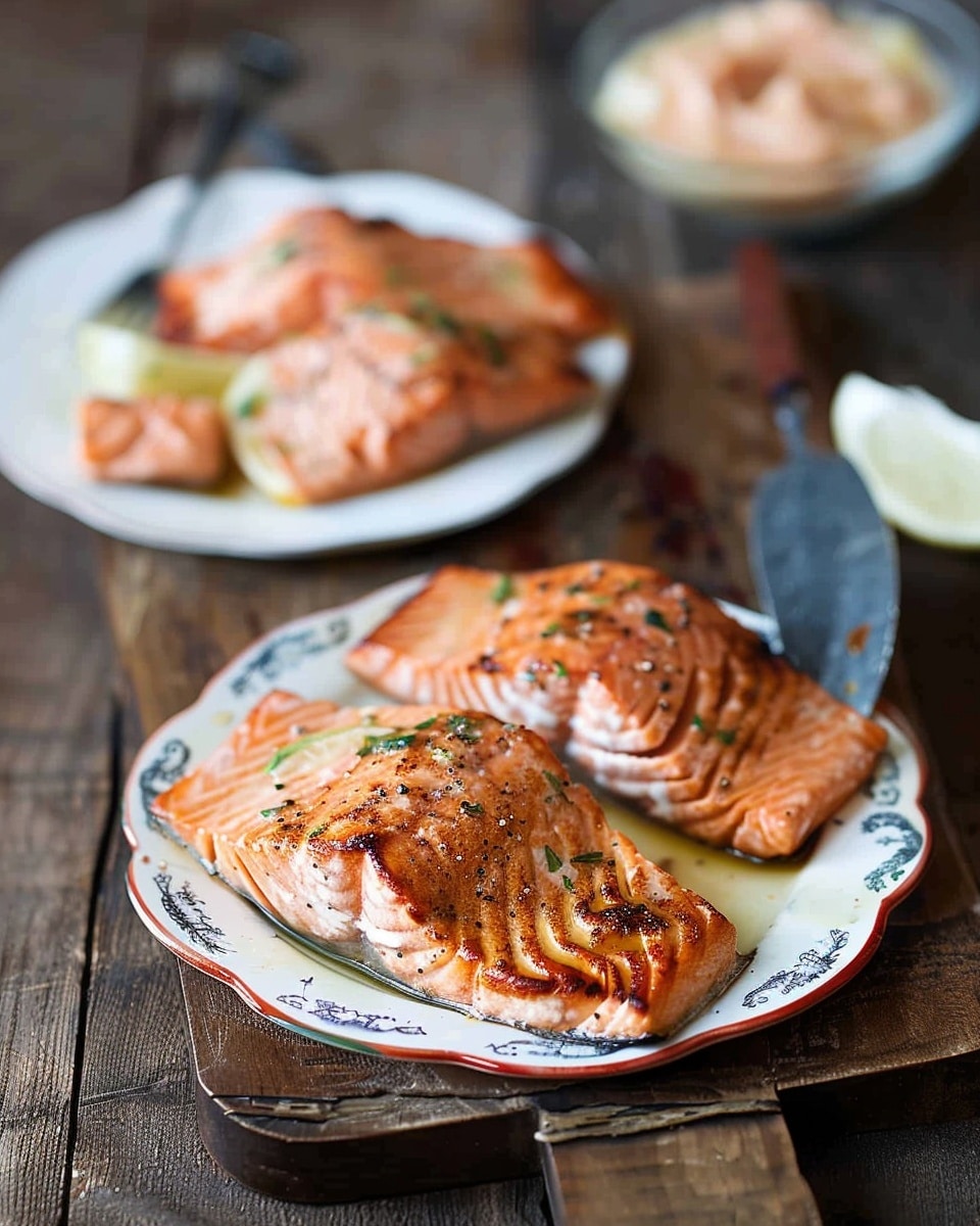 Nordic Fire-Grilled Salmon with Potatoes and Cream