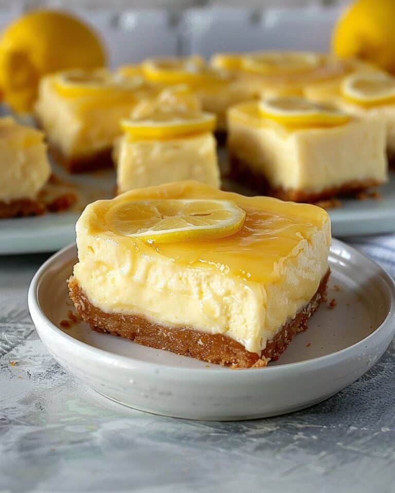Lemon Curd Cheesecake Slice