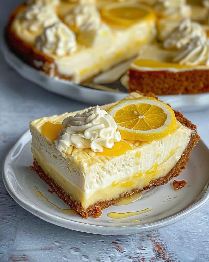 Lemon Curd Cheesecake Slice